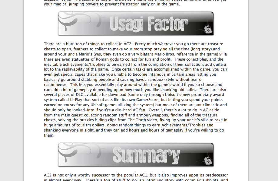 Usagi Page Width Usagi Page Width